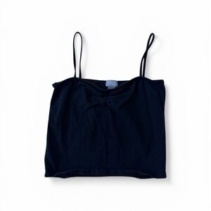 Tilly's Black Spaghetti Strap Crop Cami